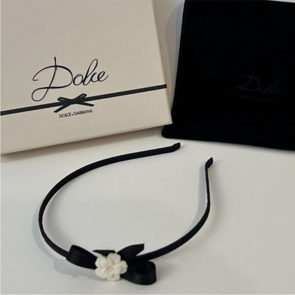 Dolce & Gabbana Beauty Flower Ribbon Headband With Box & Dustbag - Picture 4 of 9